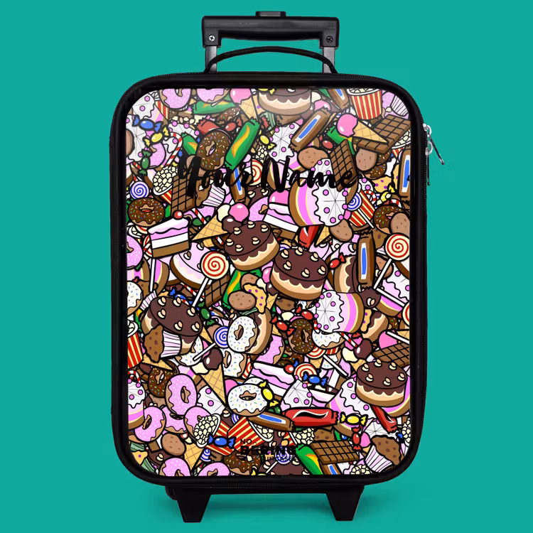 Children's suitcase - Overflowing pattern with treats — 4