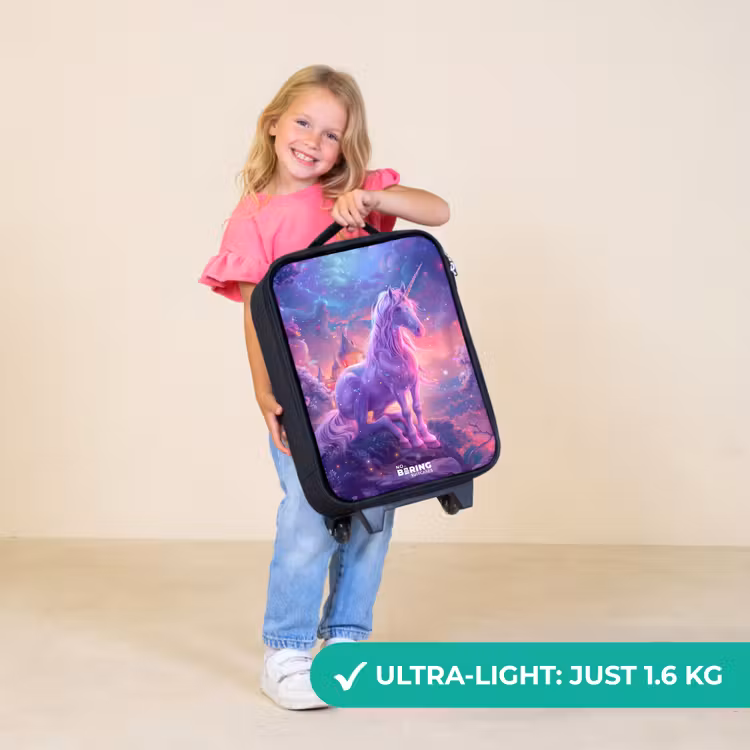 Children's suitcase - Purple Unicorn in Magical Environment — 5