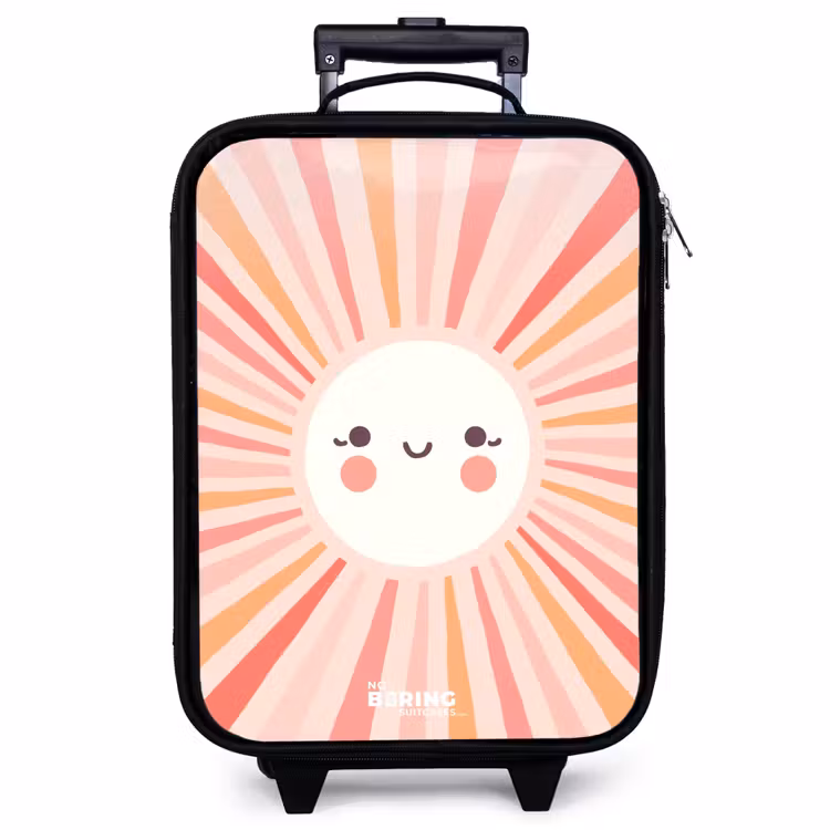 Children's suitcase - Round sun with face — 1