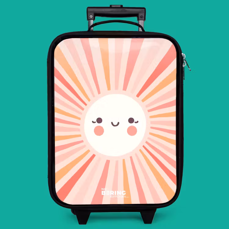 Children's suitcase - Round sun with face — 4