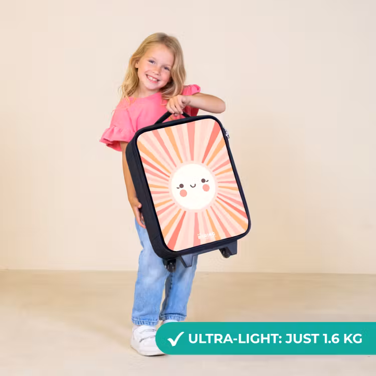 Children's suitcase - Round sun with face — 5
