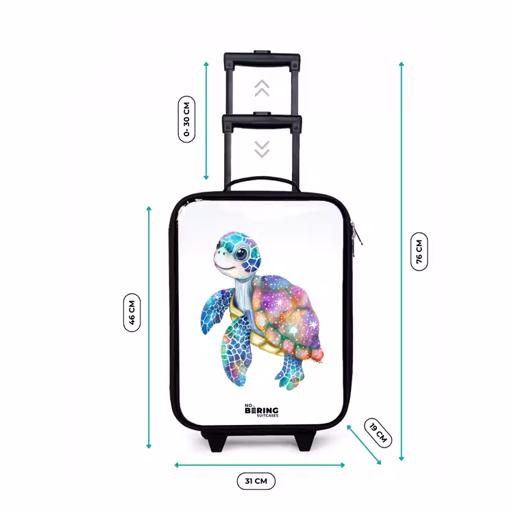 Children's suitcase - Colorful turtle as a mosaic — 2