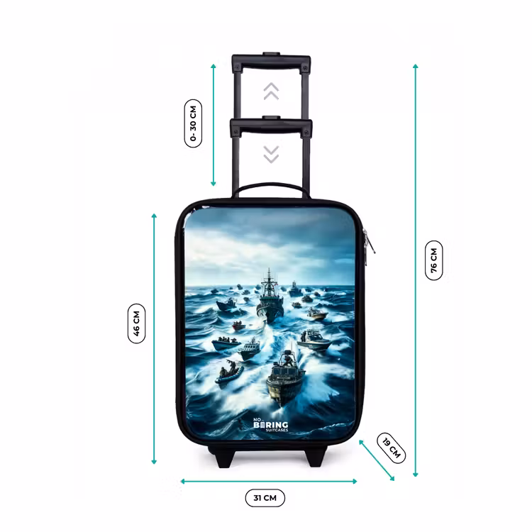Children's suitcase - Ships in the sea — 2