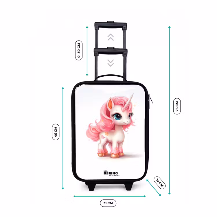 Children's suitcase - Unicorn with pink mane — 2