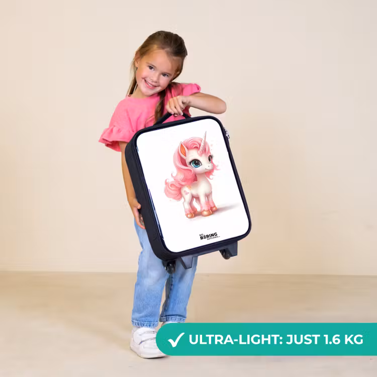 Children's suitcase - Unicorn with pink mane — 3