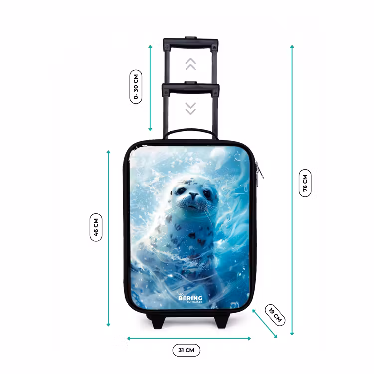Children's suitcase - Seal pup in clear blue water — 2