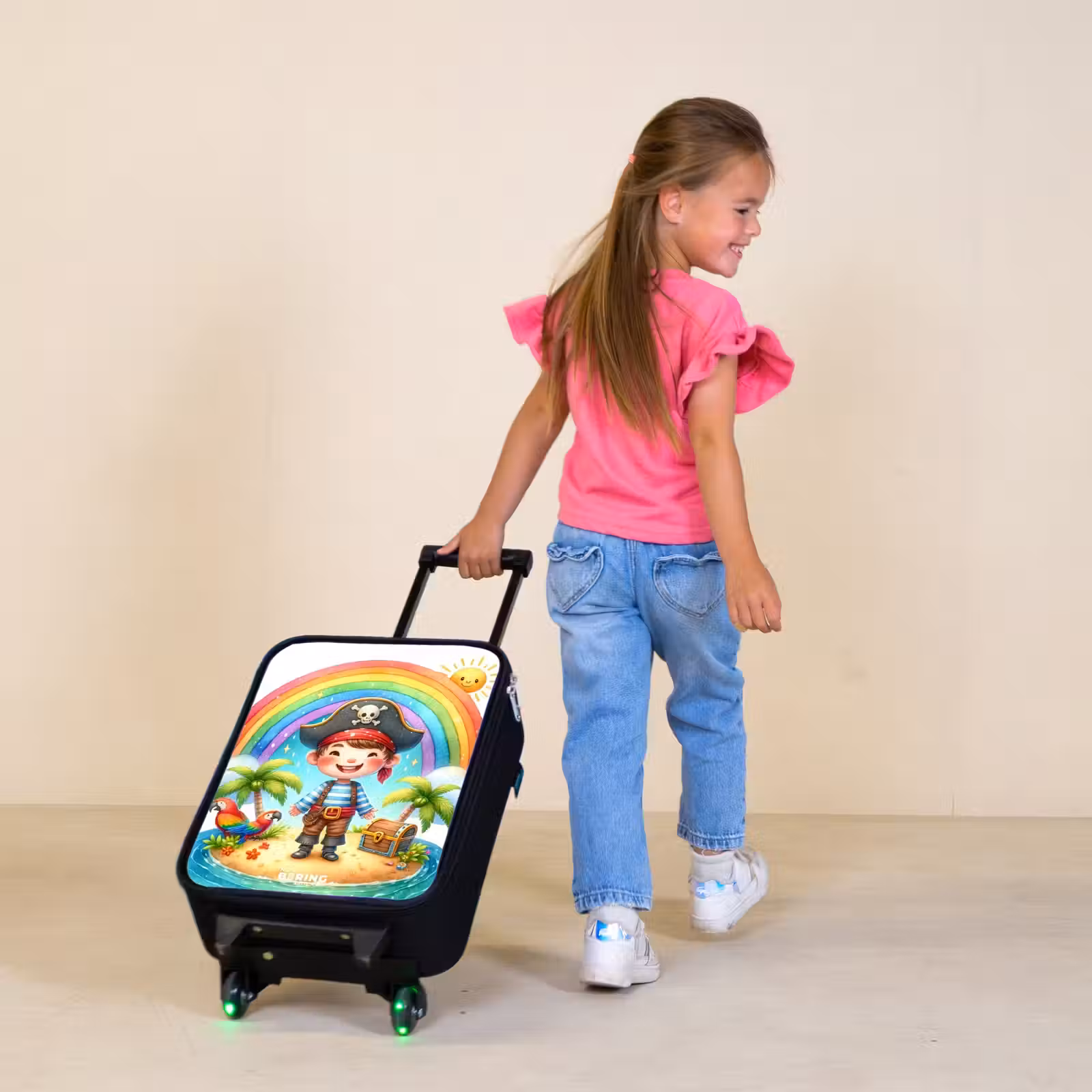 Children's suitcase - Pirate on an island with treasure — 1
