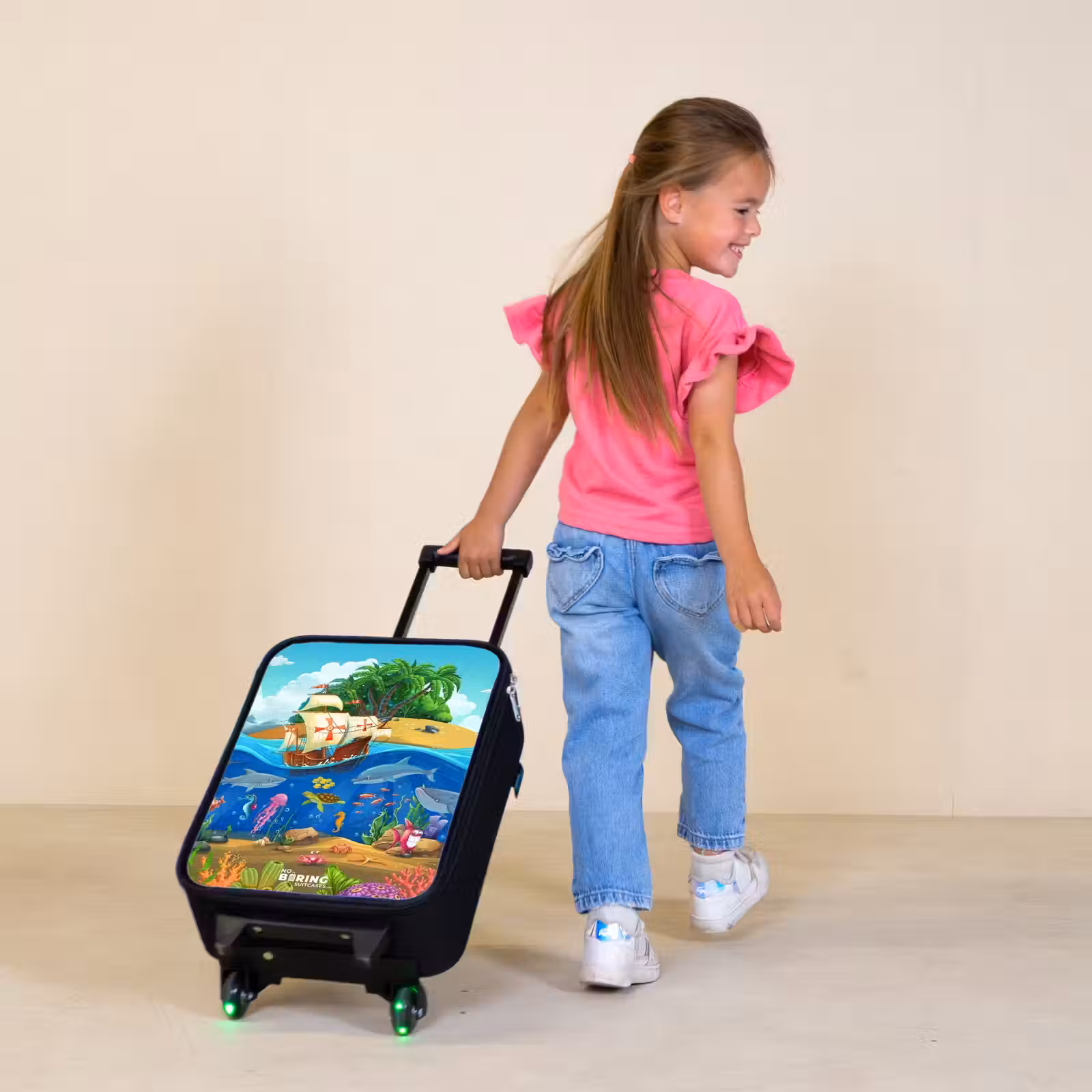 Children's suitcase - Sailing ship on the ocean — 1
