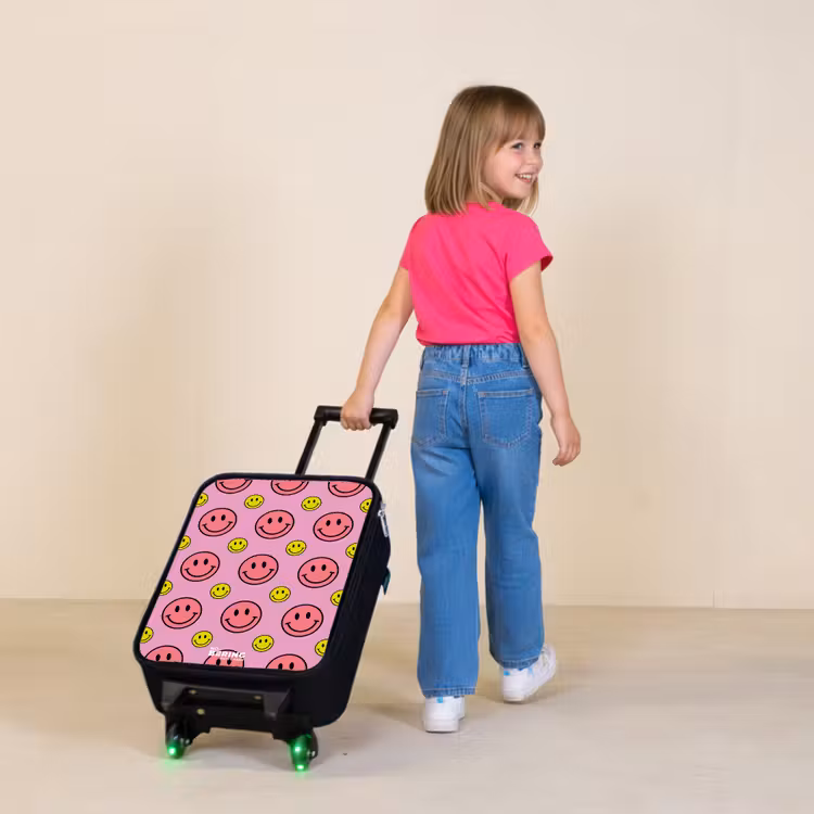 Children's suitcase - All smiles pink — 2