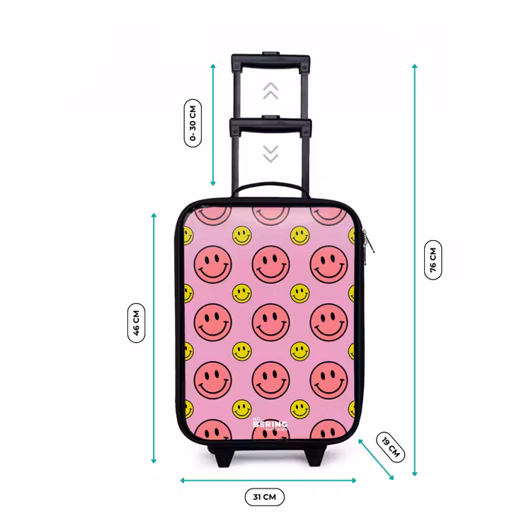 Children's suitcase - All smiles pink — 3