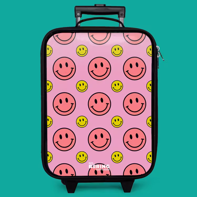 Children's suitcase - All smiles pink — 4