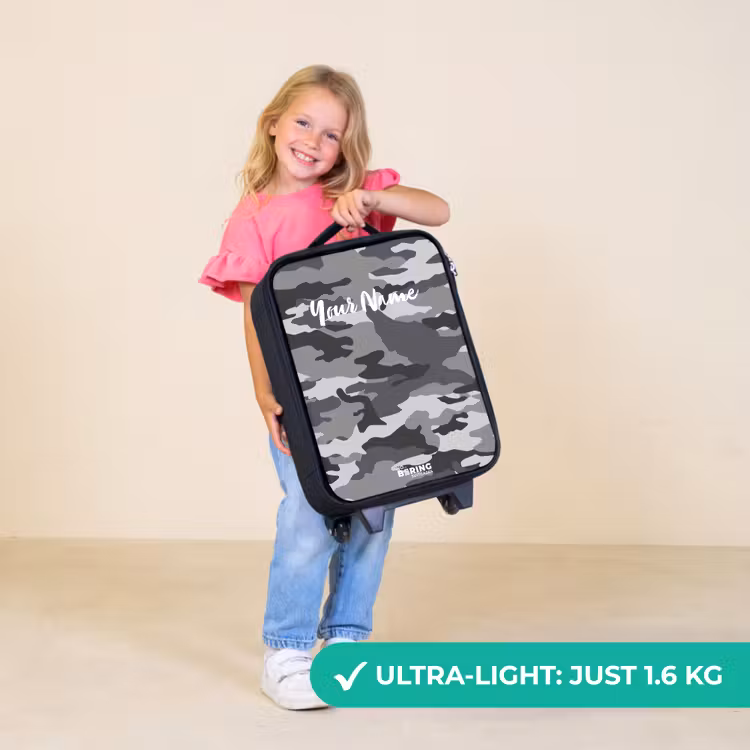 Children's suitcase - Camo Gray — 5