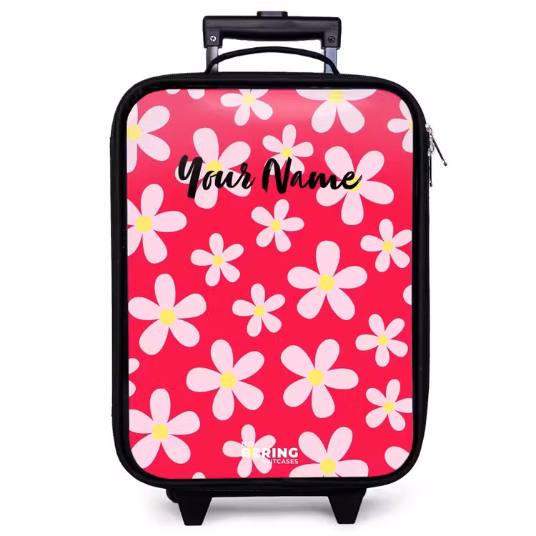 Children's suitcase - Daisy mania hotpink — 1