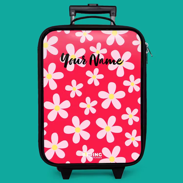 Children's suitcase - Daisy mania hotpink — 4