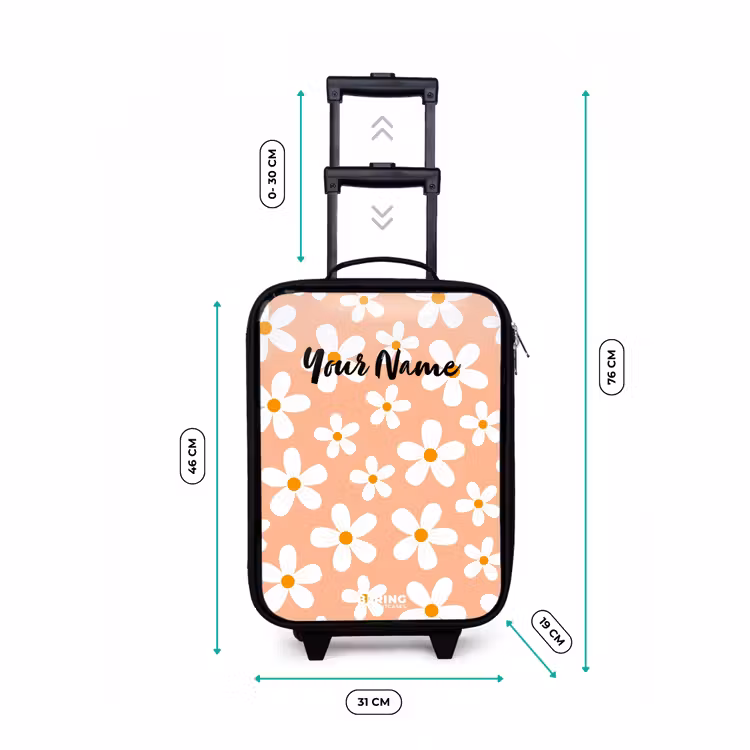 Children's suitcase - Daisy mania peach — 3