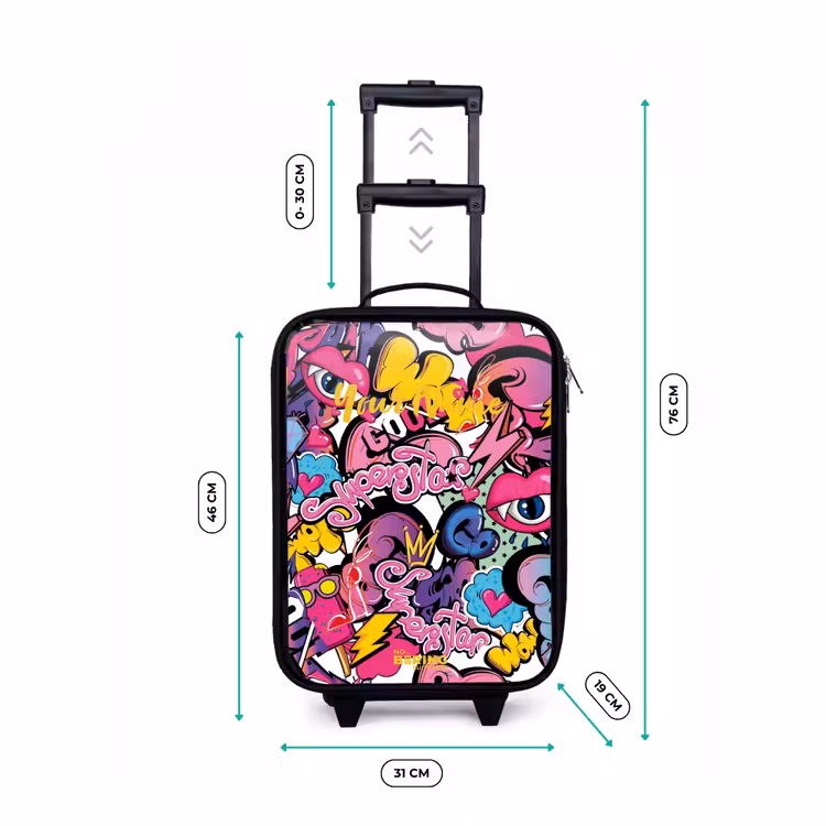 Children's suitcase - Girly graffiti — 3