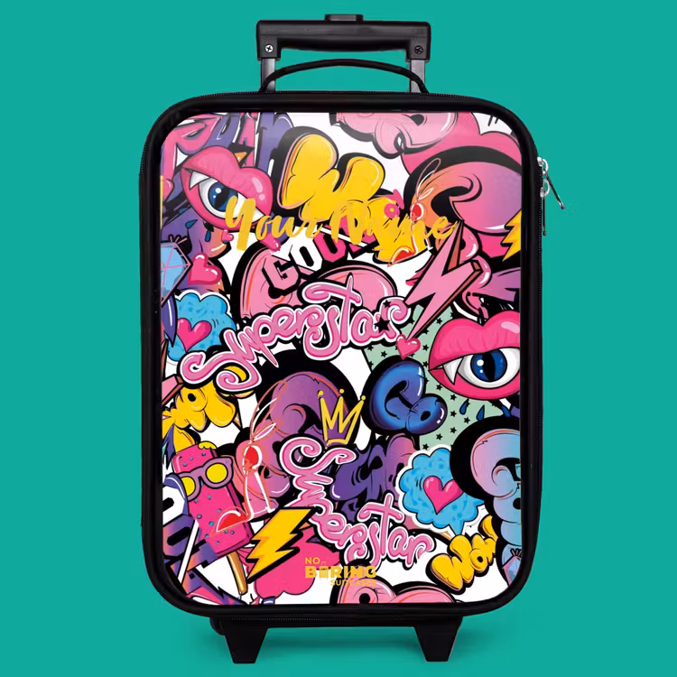 Children's suitcase - Girly graffiti — 4