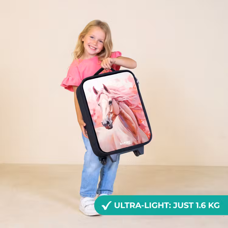 Children's suitcase - Pastel pink horse — 5