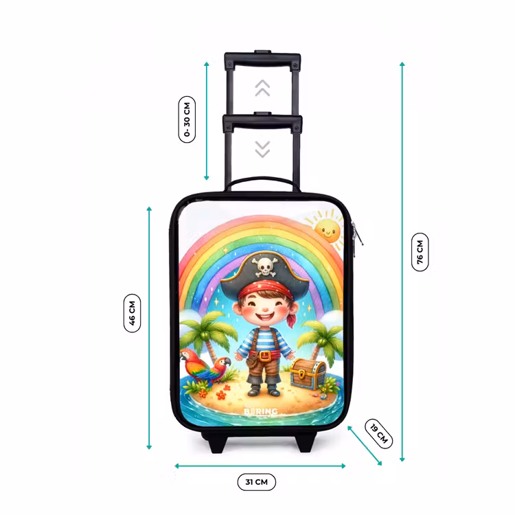 Children's suitcase - Pirate on an island with treasure — 2