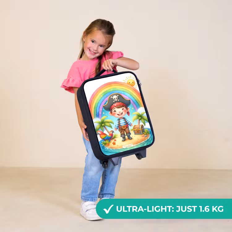 Children's suitcase - Pirate on an island with treasure — 3