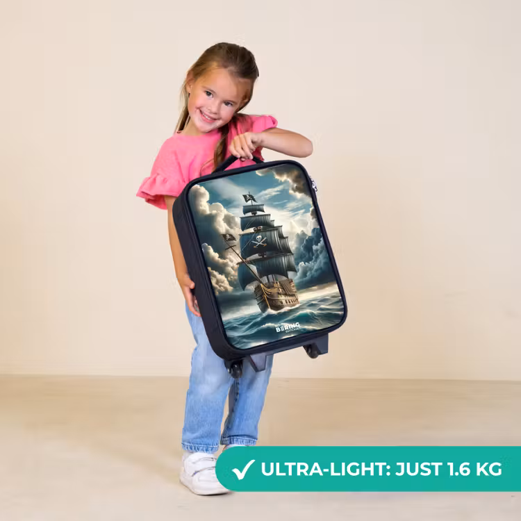 Children's suitcase - Pirate ship on a raging sea — 3