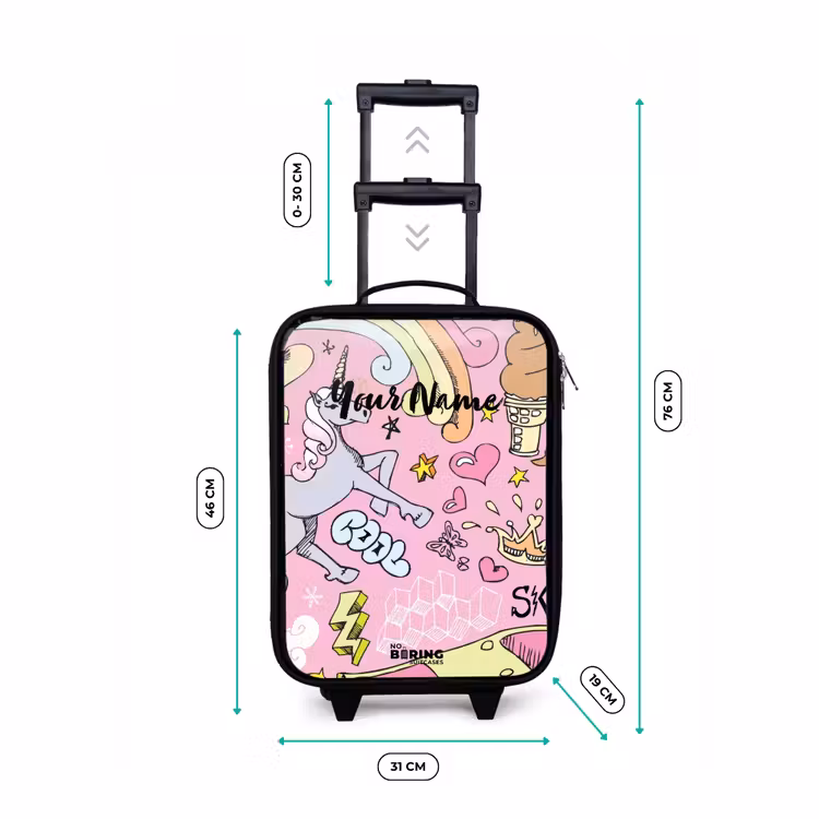 Children's suitcase - Unicorn doodles — 3