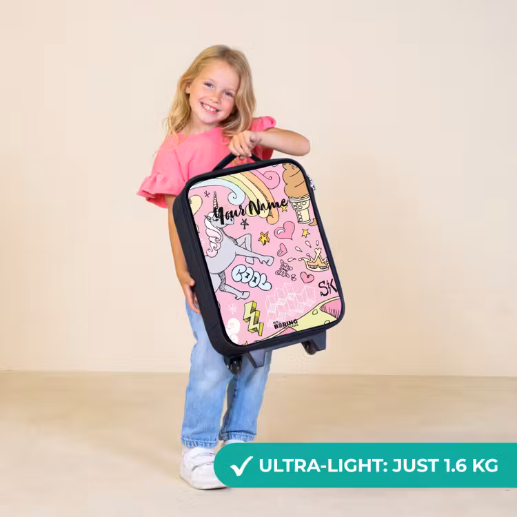 Children's suitcase - Unicorn doodles — 5