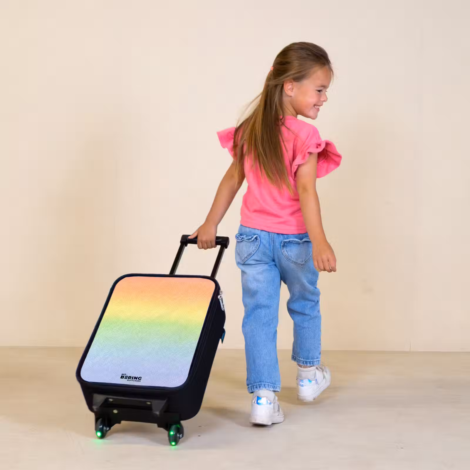 Children's suitcase - Pastel rainbow of chalk — 1