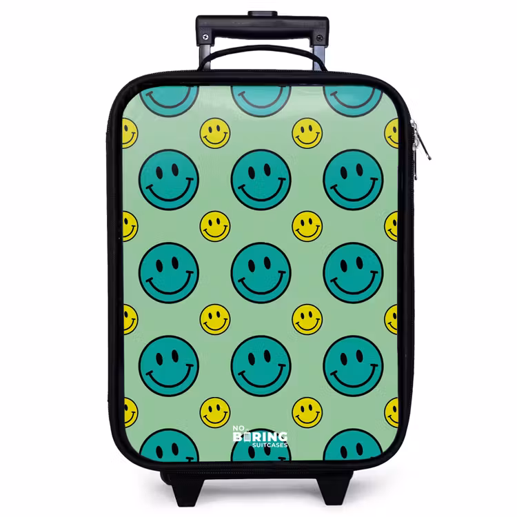 Children's suitcase - All smiles green — 1