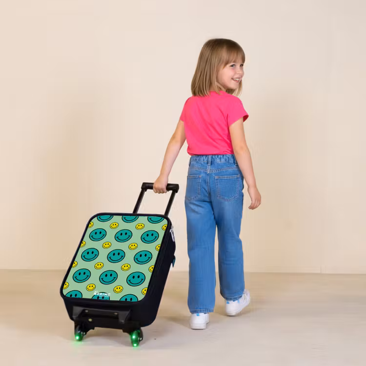 Children's suitcase - All smiles green — 2