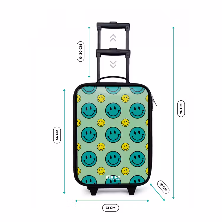 Children's suitcase - All smiles green — 3