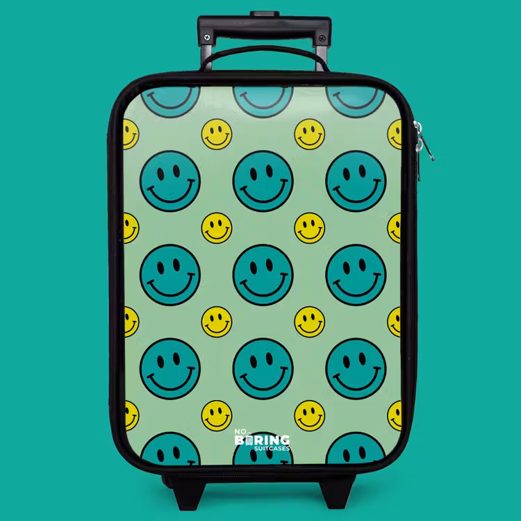 Children's suitcase - All smiles green — 4