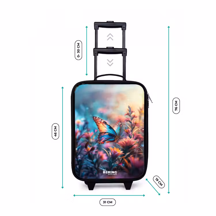 Children's suitcase - Butterfly flowers — 3
