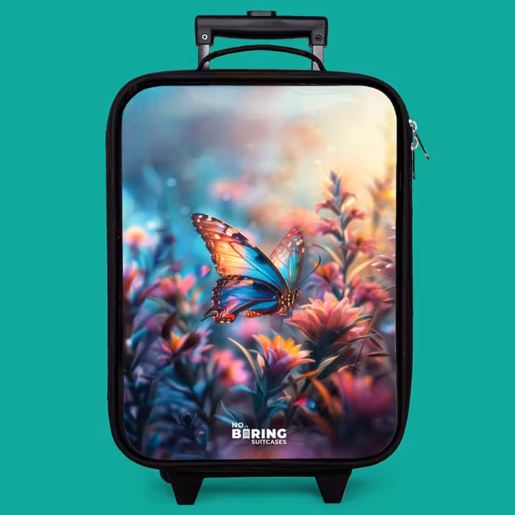 Children's suitcase - Butterfly flowers — 4