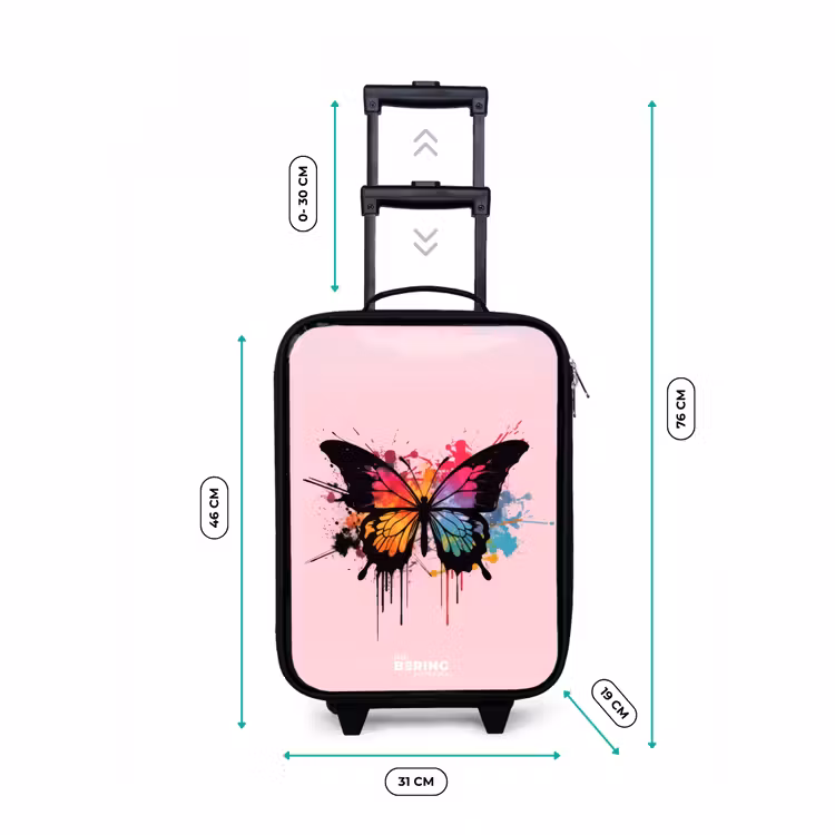 Children's suitcase - Butterfly Paint — 3