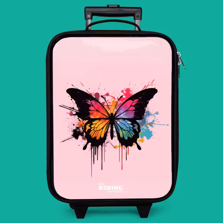Children's suitcase - Butterfly Paint — 4