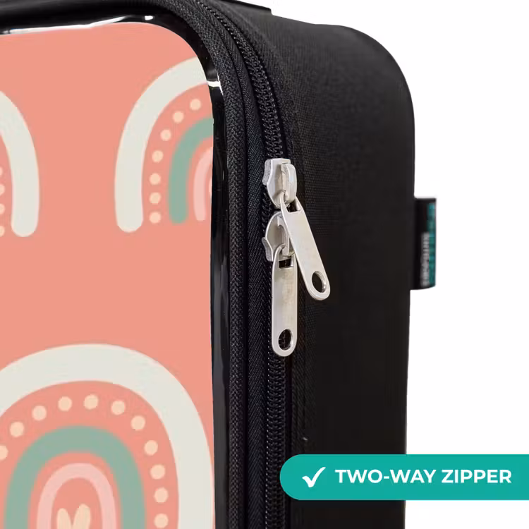 Children's suitcase - Coral color arcs — 4