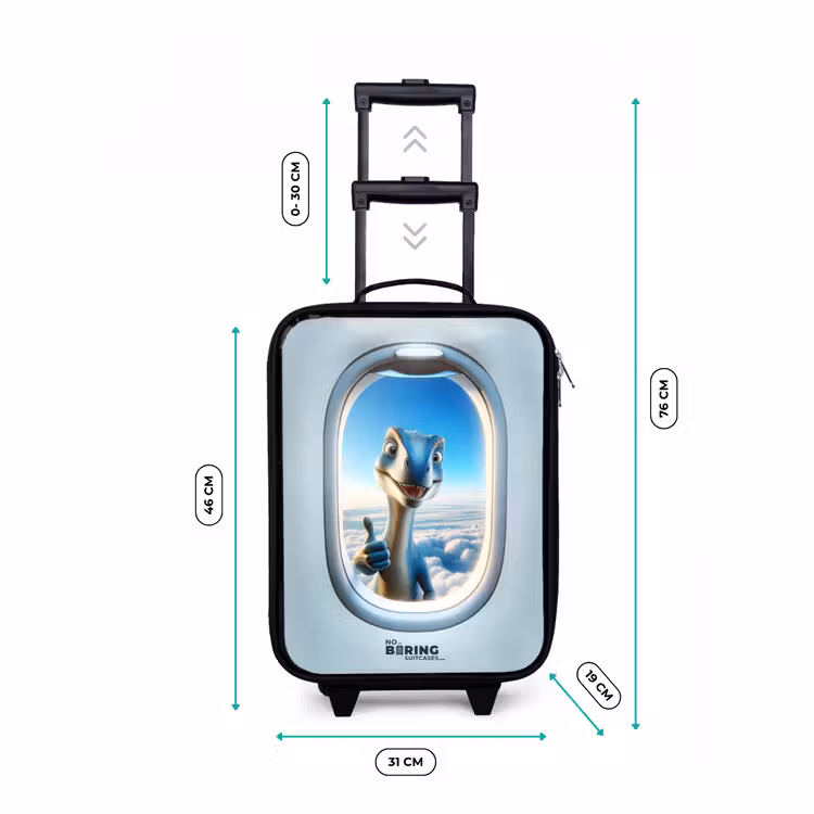 Children's suitcase - Dino from an airplane window — 2