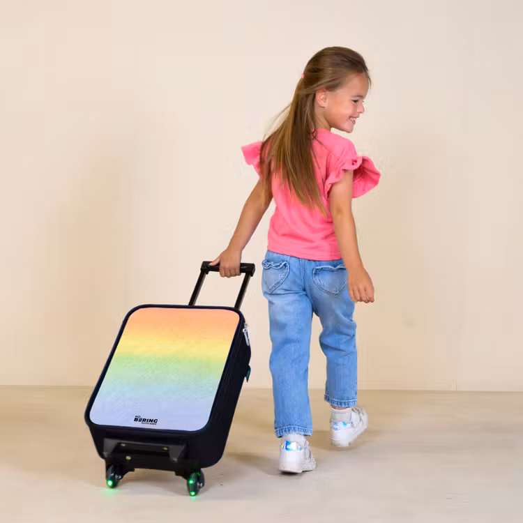 Children's suitcase - Pastel rainbow of chalk — 1