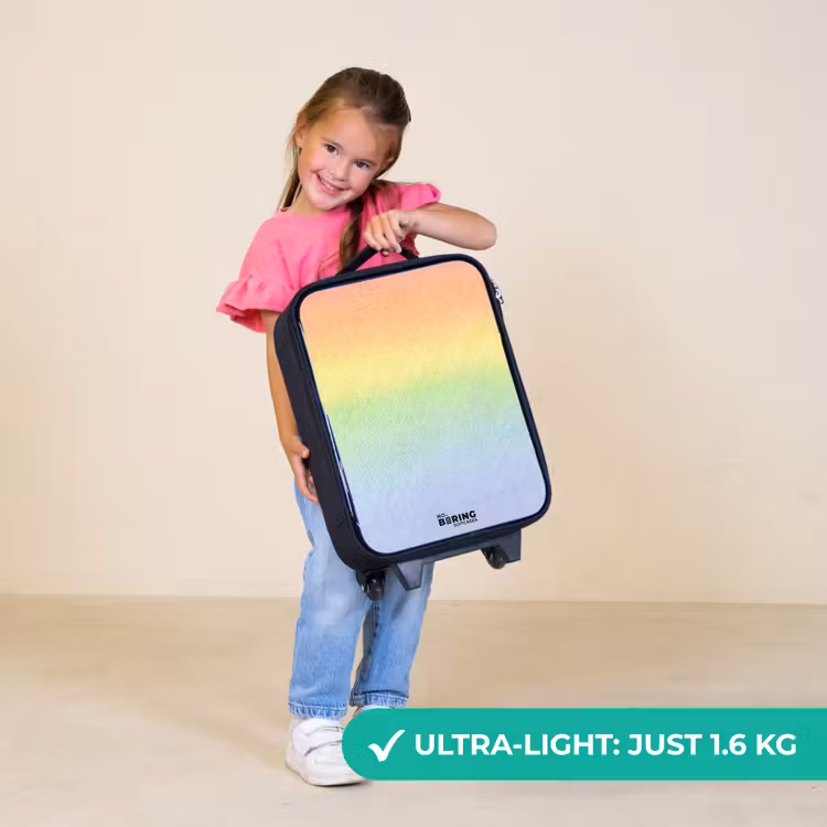 Children's suitcase - Pastel rainbow of chalk — 3