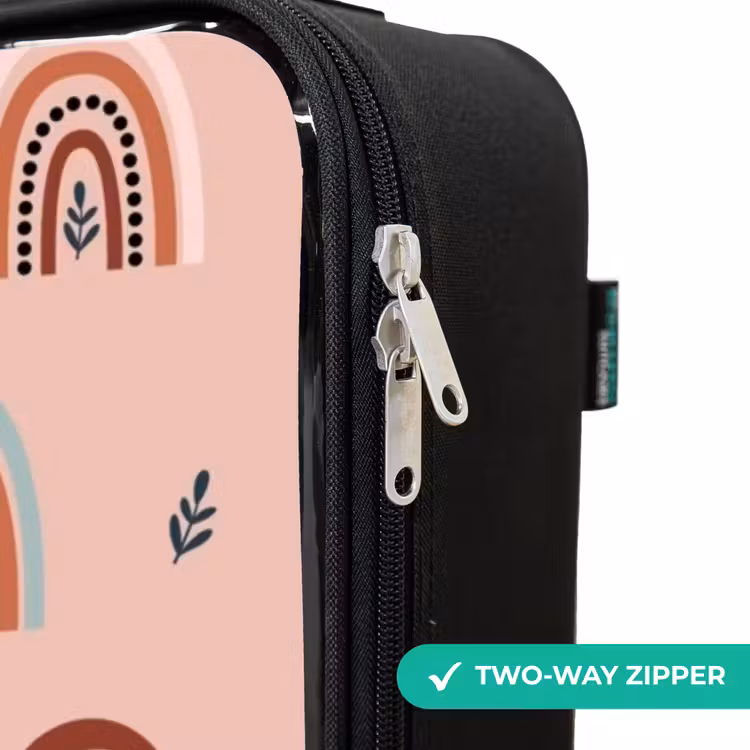 Children's suitcase - Pink rainbows pattern — 4