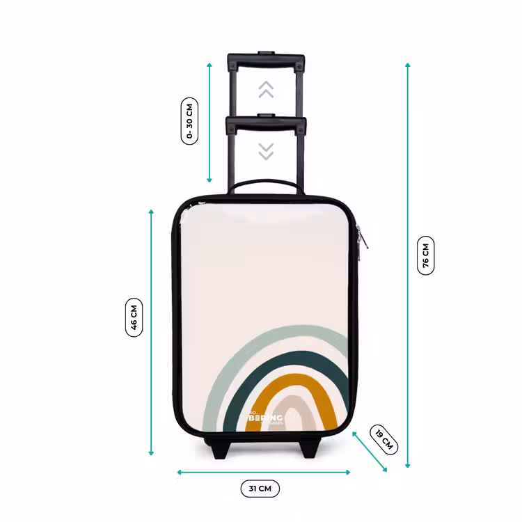 Children's suitcase - Raw rainbow aqua — 2