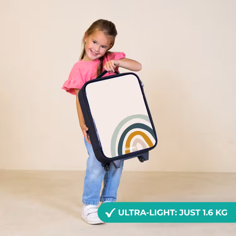 Children's suitcase - Raw rainbow aqua — 3