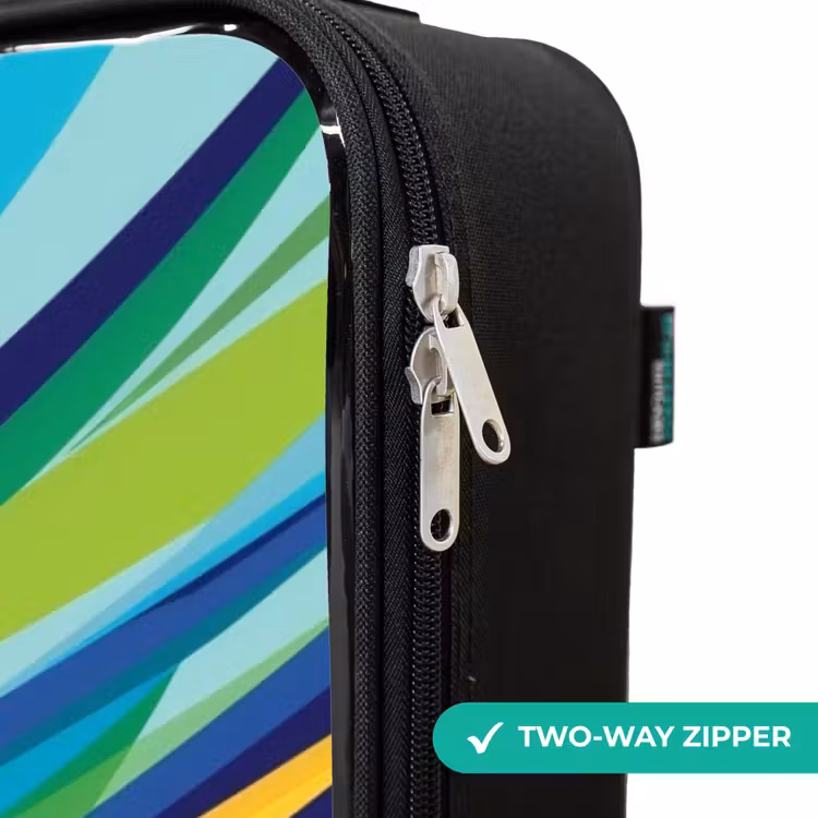 Children's suitcase - Race car on striped background — 4