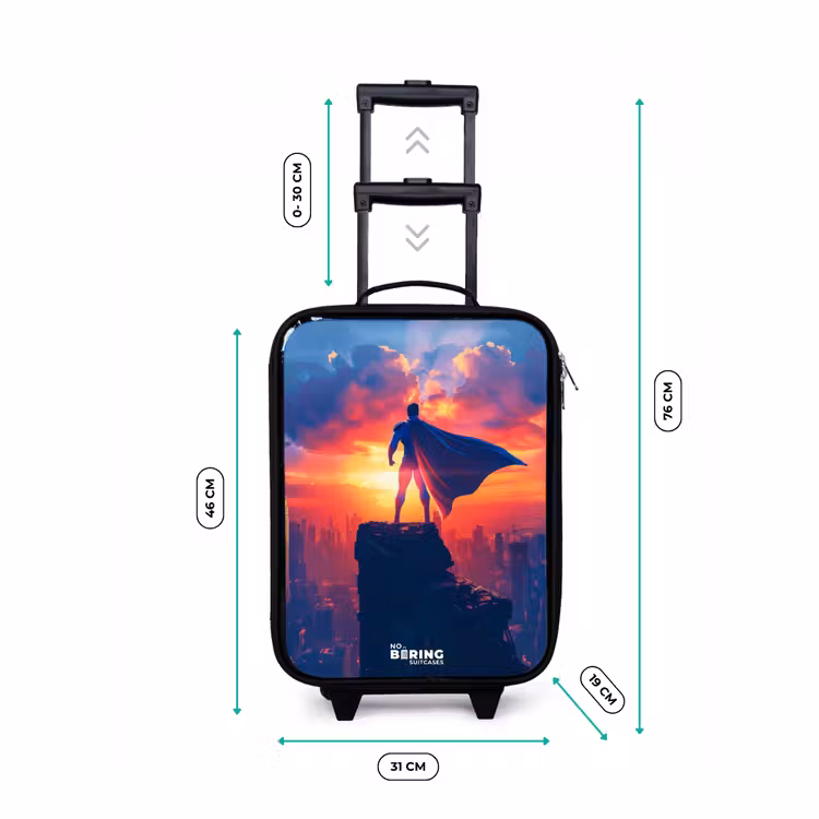 Children's suitcase - Skyscraper superhero — 2