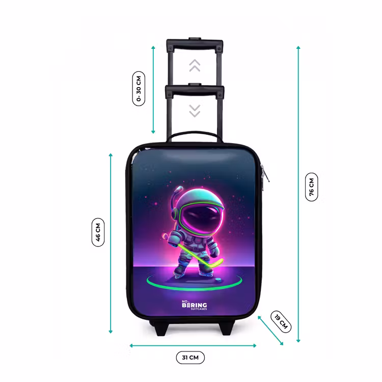 Children's suitcase - Black - Space field hockey — 2