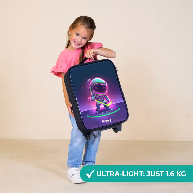 Children's suitcase - Black - Space field hockey — 3