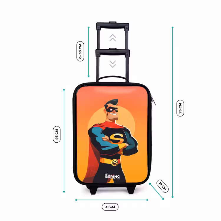 Children's suitcase - Sunny superhero — 3