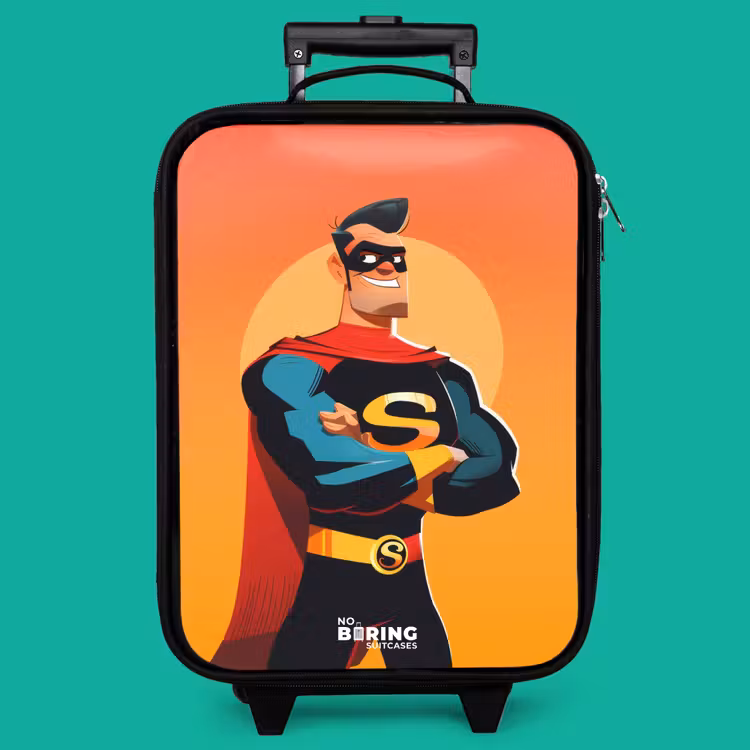 Children's suitcase - Sunny superhero — 4