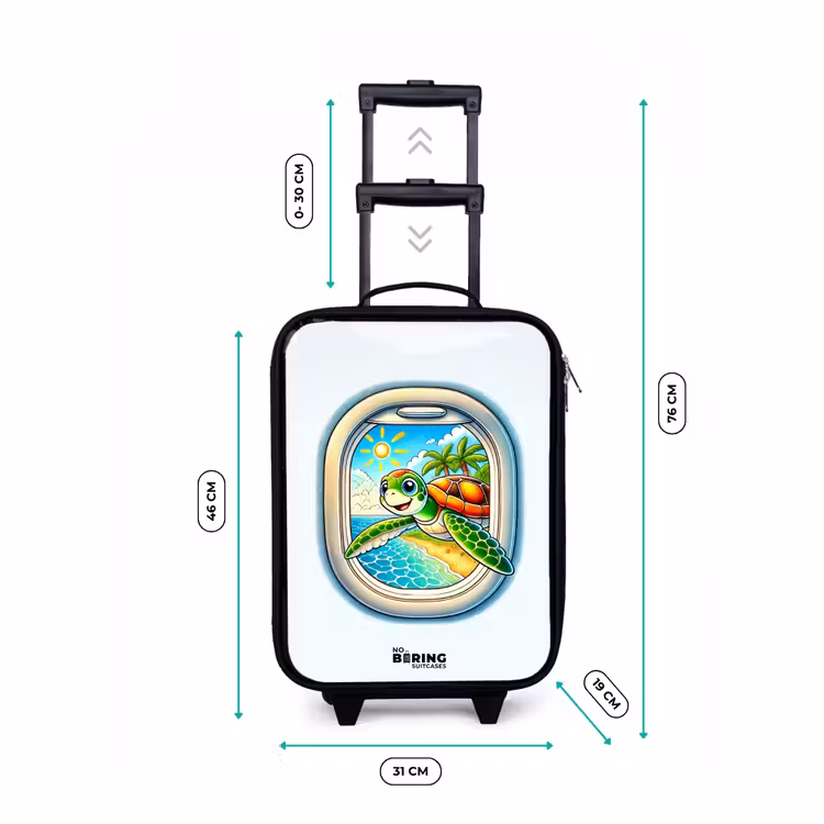 Children's suitcase - Turtle at a tropical beach — 3